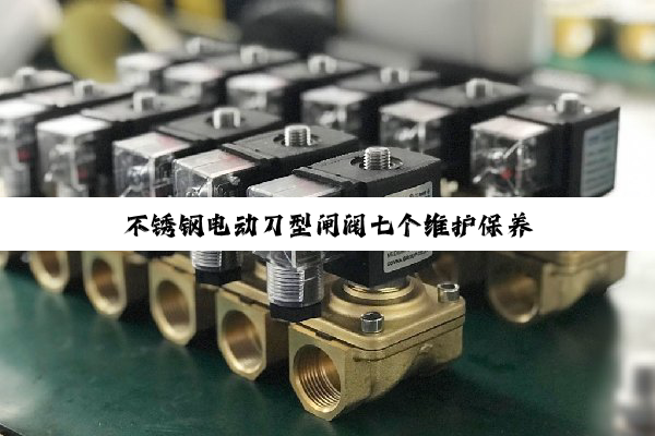 【技术速递】不锈钢电动刀型闸阀七个维护保养